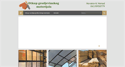 Desktop Screenshot of otkupgradjevinskimaterijal.com