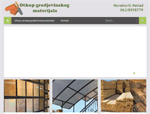 Tablet Screenshot of otkupgradjevinskimaterijal.com